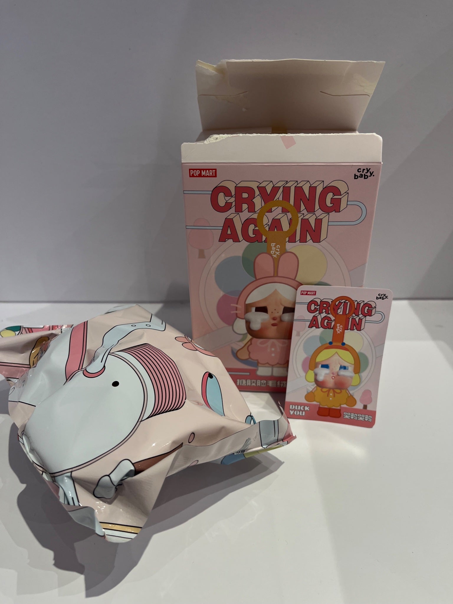 Duck You- CRYBABY Crying Again Series-Vinyl Face Plush by POP MART - 2