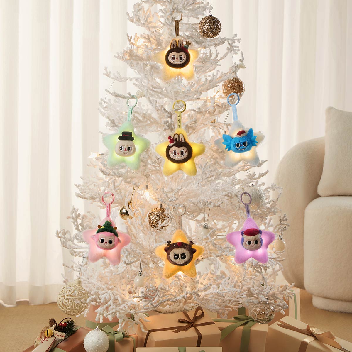 PIPPO - THE MONSTERS Classic Series-Sparkly Plush Pendant Labubu by POPMART - 3