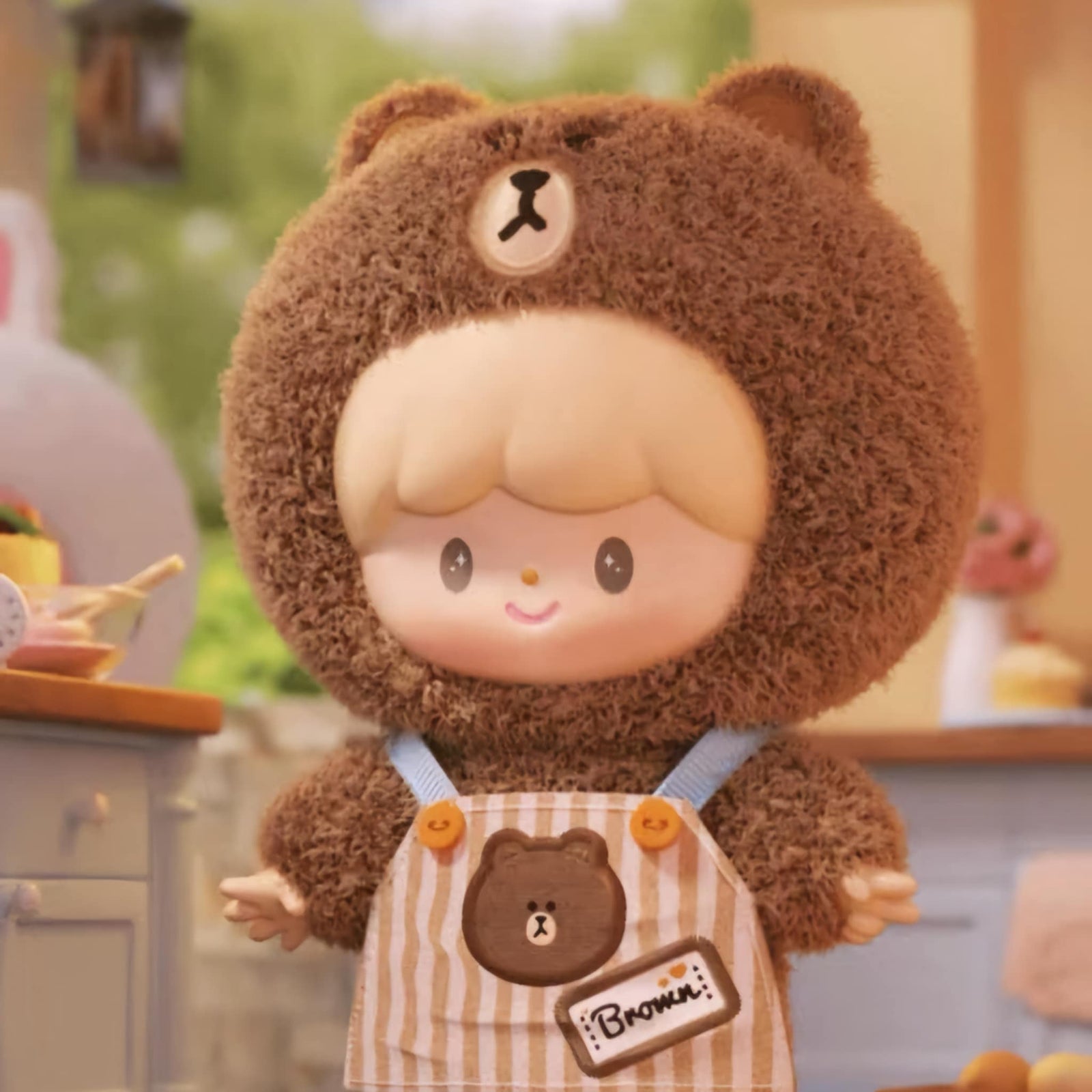 Brown - zZoton x Line Friends My Best Friends Plush Dolls Series - Finding Unicorn - 4