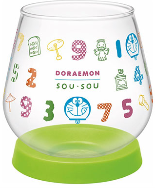 Glass Mug Green - SOU GOOD - DORAEMON - 1