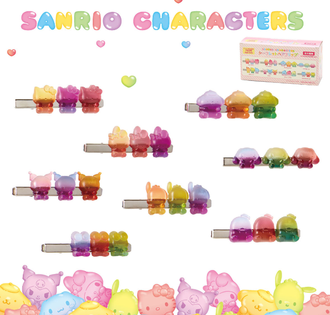 SANRIO Hair Clip Gummy Candy Blind Box (Japan Limited Edition)