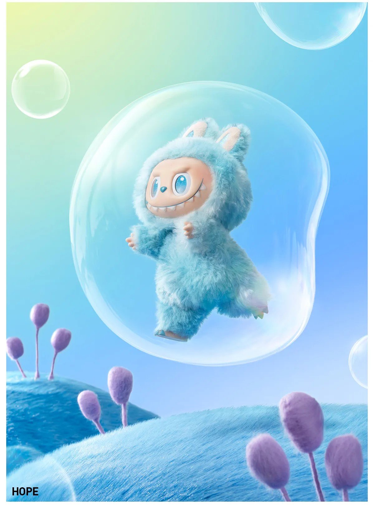 Hope - THE MONSTERS Big into Energy Series-Vinyl Plush Labubu Pendant by POP MART