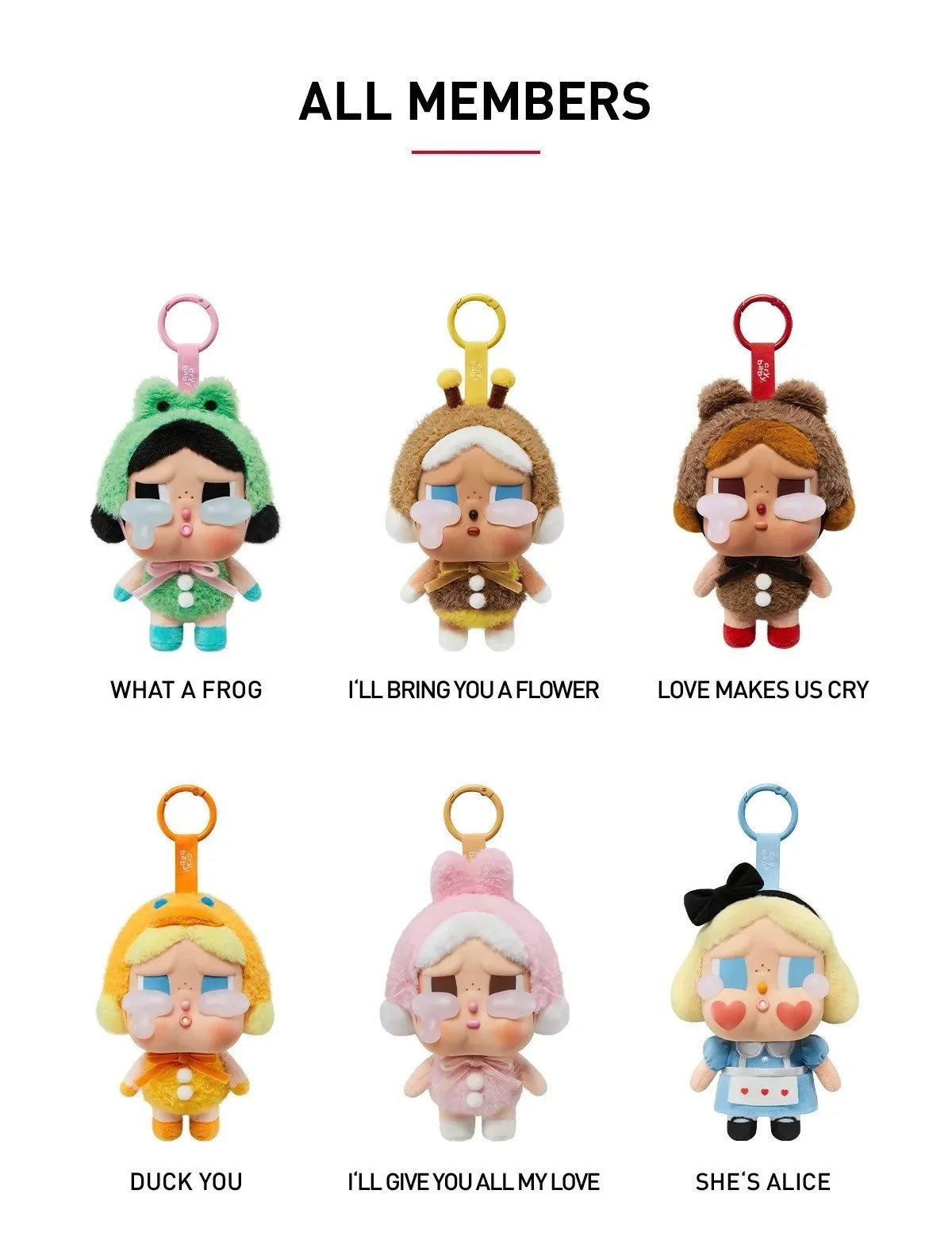 CRYBABY Crying Again Series-Vinyl Face Plush Single Blind Box