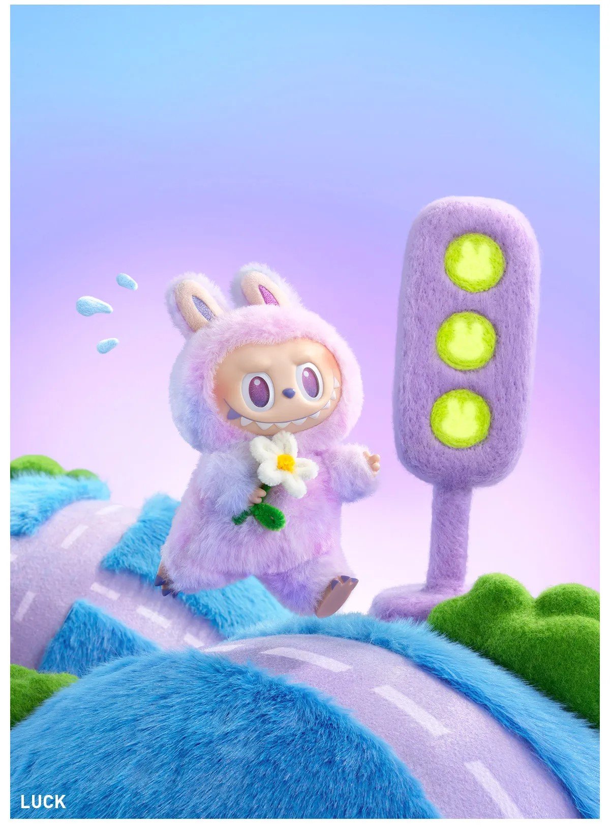 Luck - THE MONSTERS Big into Energy Series-Vinyl Plush Labubu Pendant by POP MART