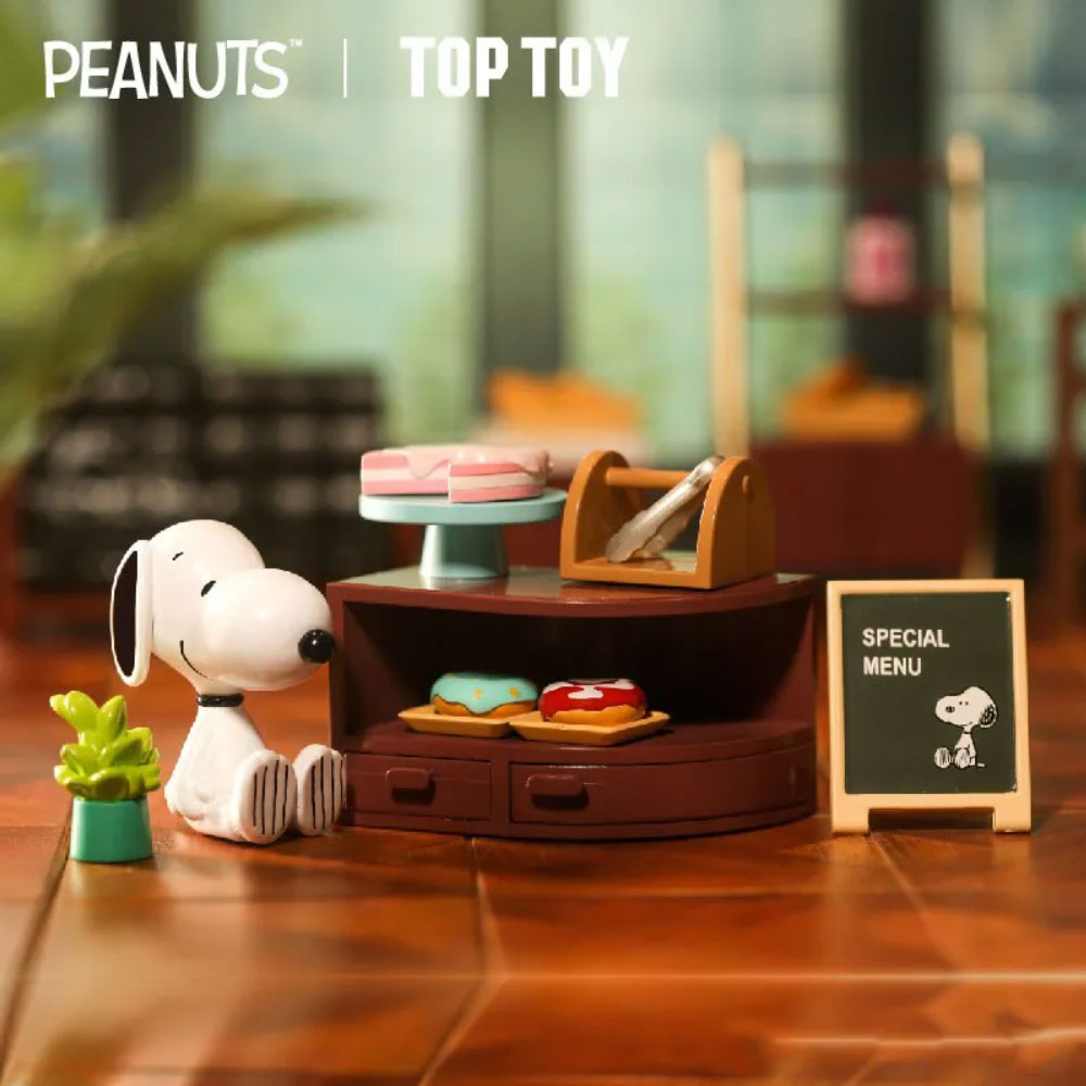 Snoopy Bakery and Cafe Mini World Blind Box Series by Top Toy
