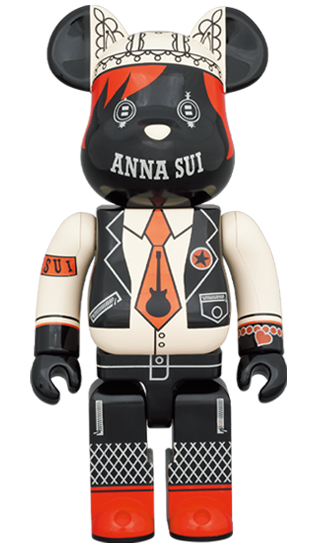 *Pre-order* Anna Sui Red and Beige 1000% Bearbrick by Medicom Toy