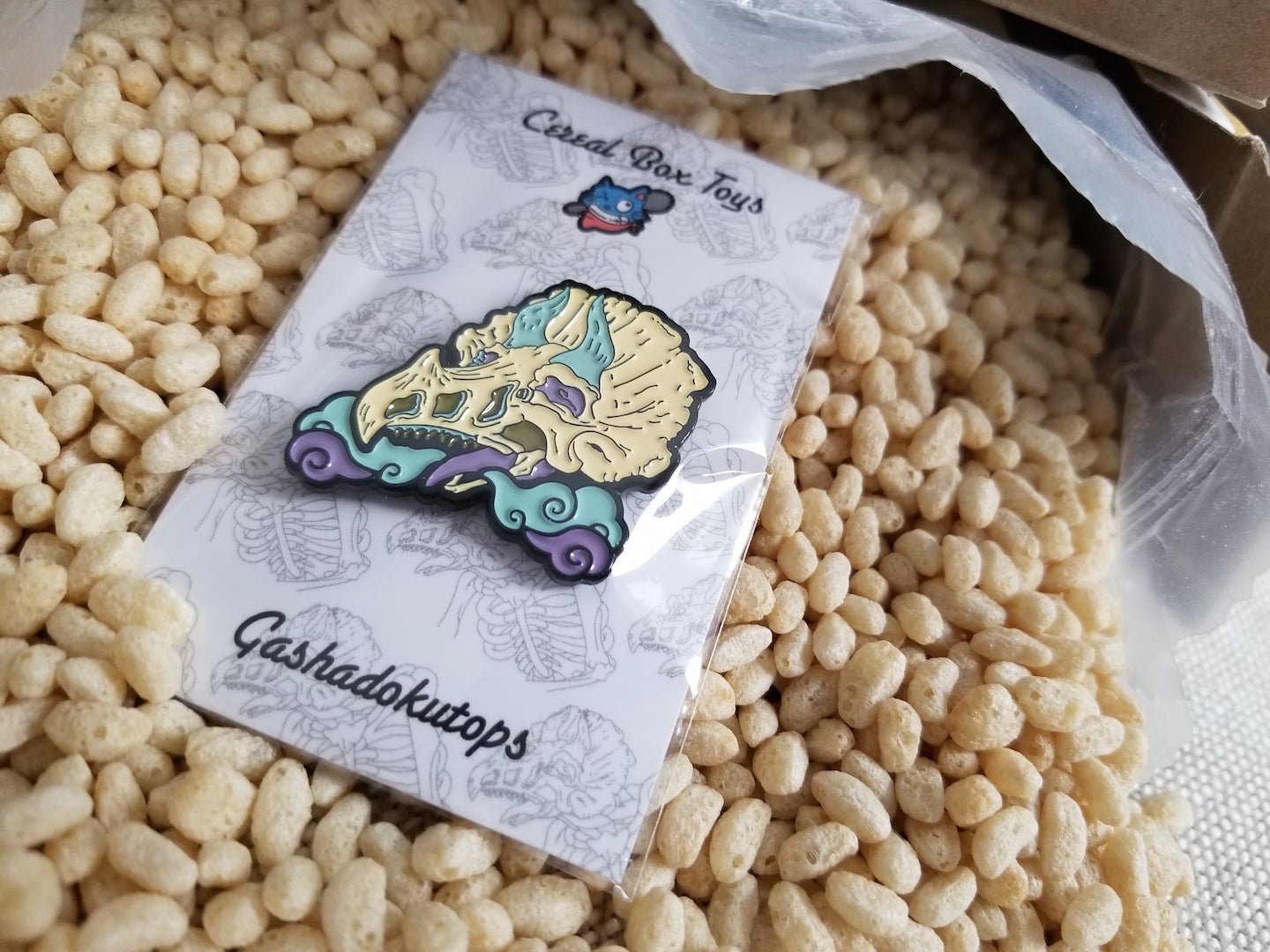 Gashadokutops Enamel Pin-Candy Floss by Cereal Box Toys