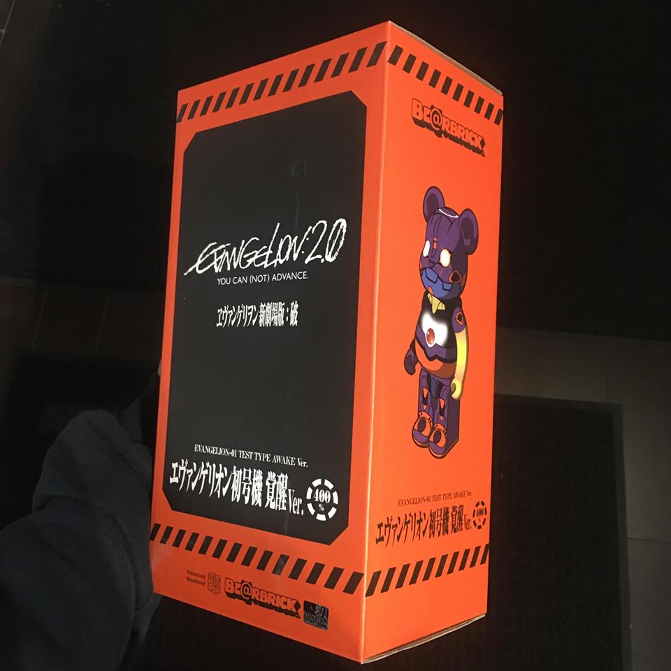 Evangelion First Unit EVA-01 Awakening 400% Bearbrick from Medicom Toy