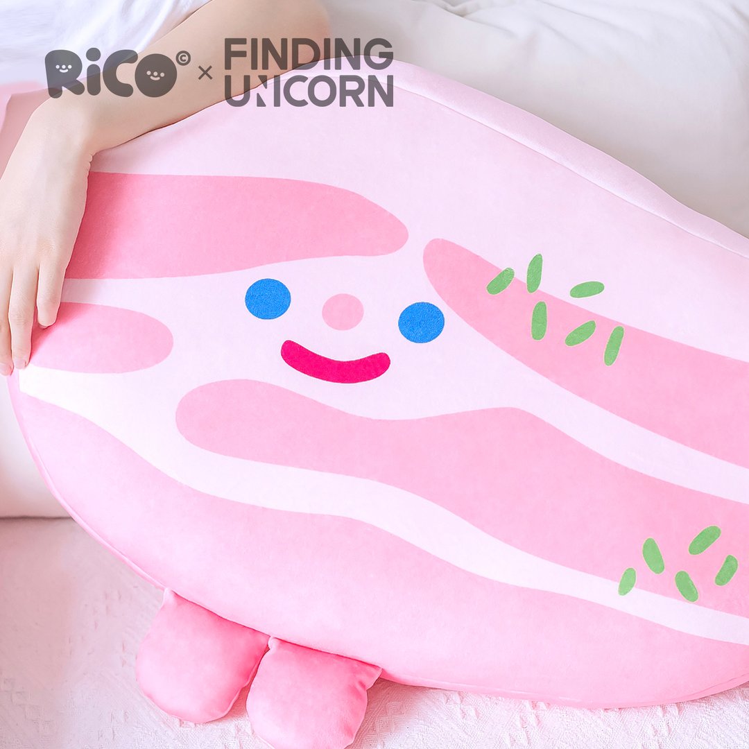RiCO BACONNi Cushion by Rico x Finding Unicorn