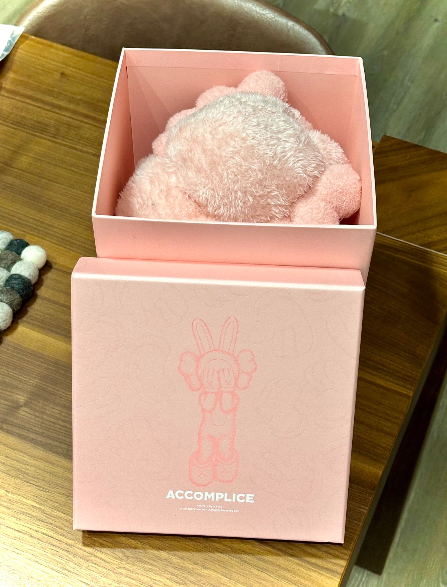New 2023 KAWS Accomplice Pink Plush DDTSTORE limited ed. Only 2000 Indonesia - 1
