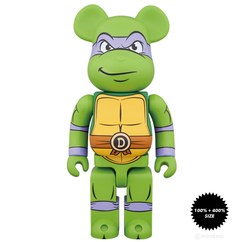 Donatello TMNT 100% and 400% Bearbrick Set