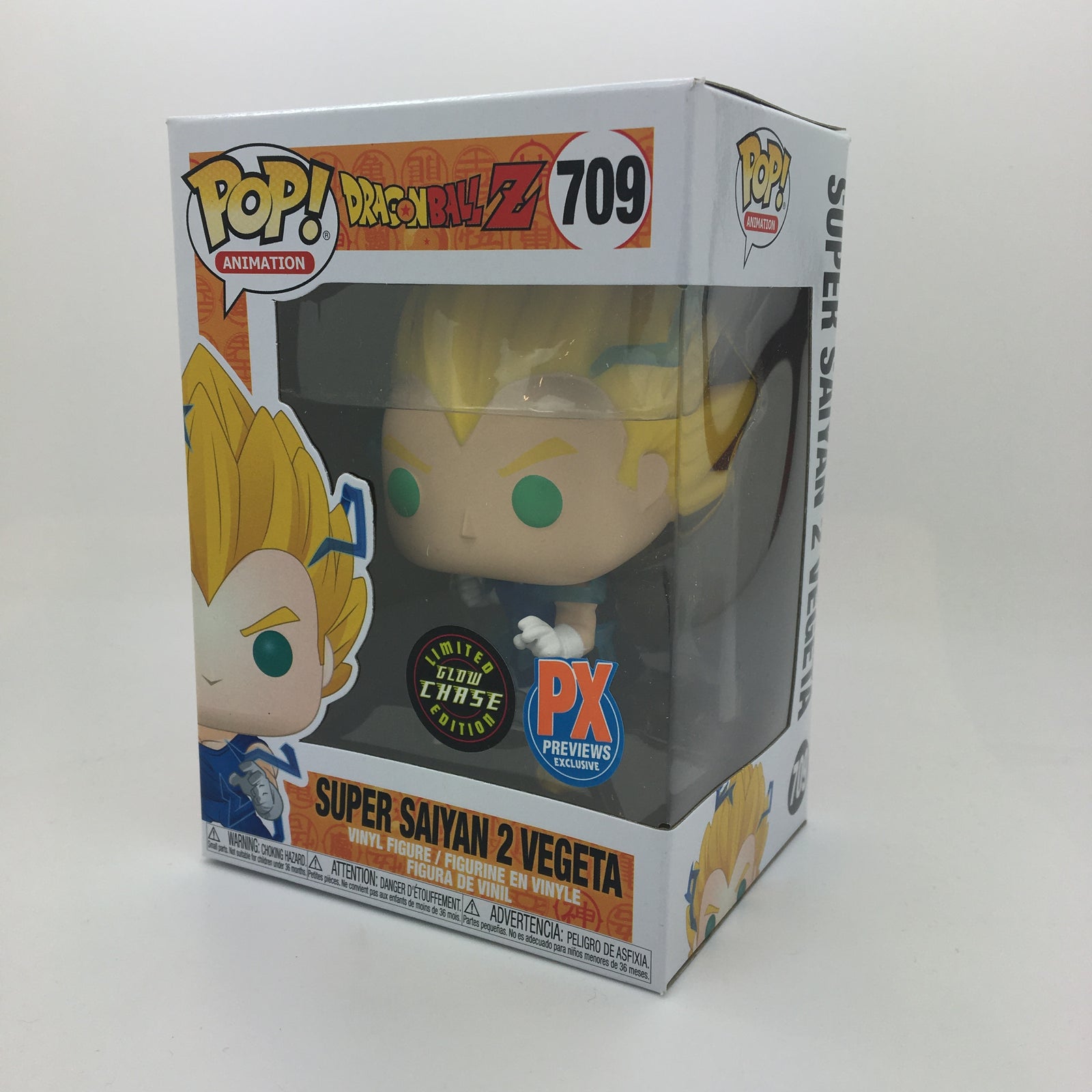 DBZ Super Saiyan 2 Vegeta PX Exclusive POP! CHASE GLOW EDITION Vinyl Toy Figure by Funko