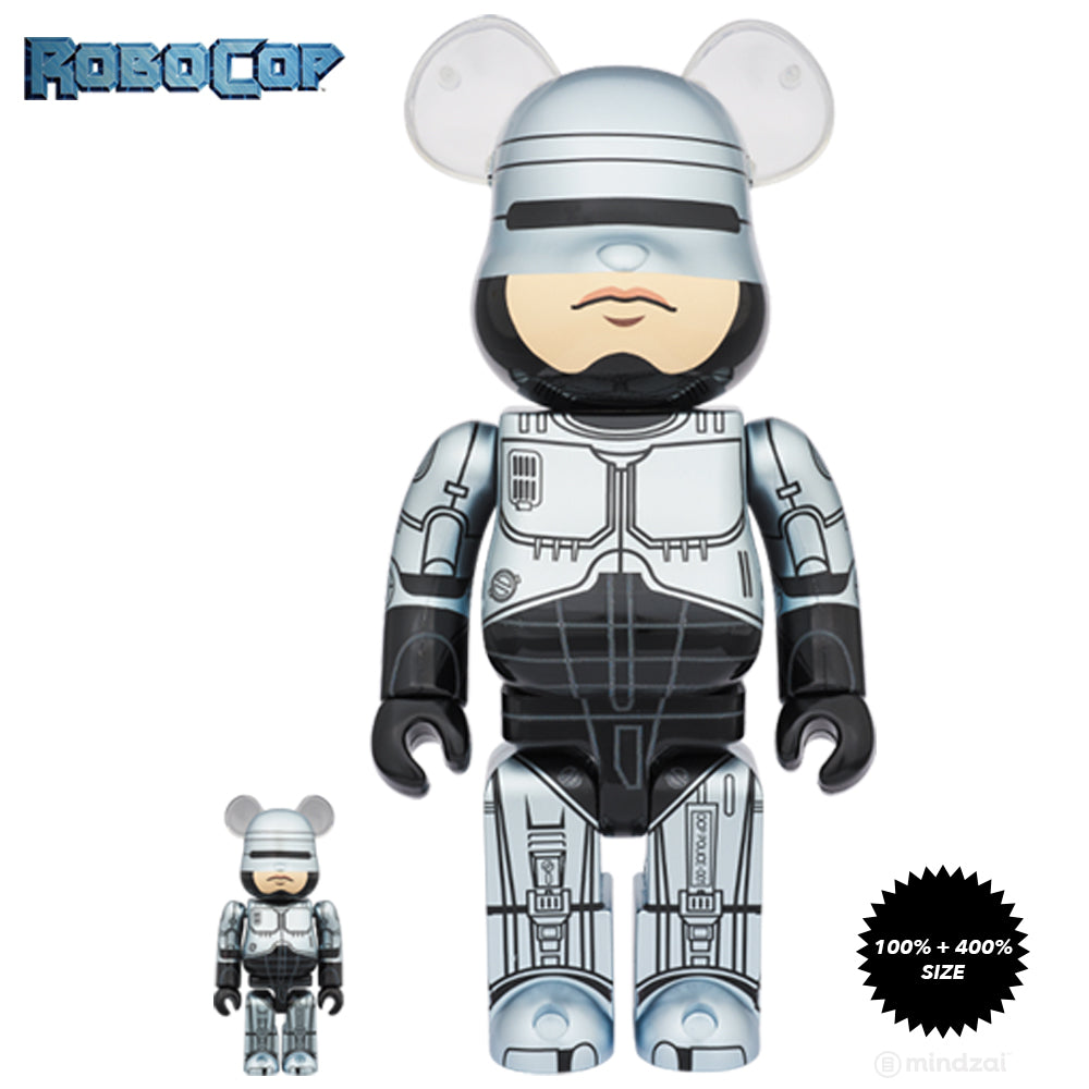 Robocop 100% and 400% Bearbrick Set