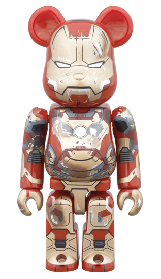 Damaged Ironman 100% Bearbrick - Mindzai  - 1