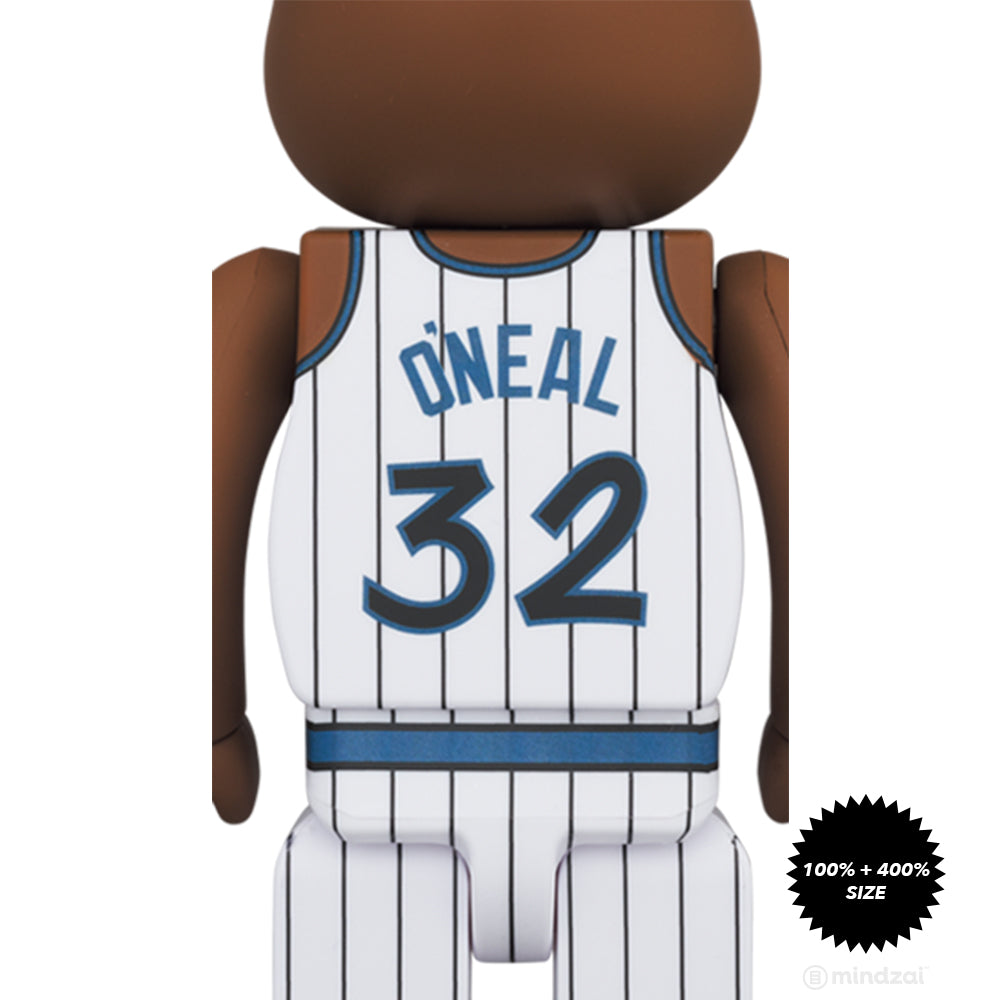 Shaquille O'Neal (Orlando Magic) 100% + 400% Bearbrick Set by Medicom Toy