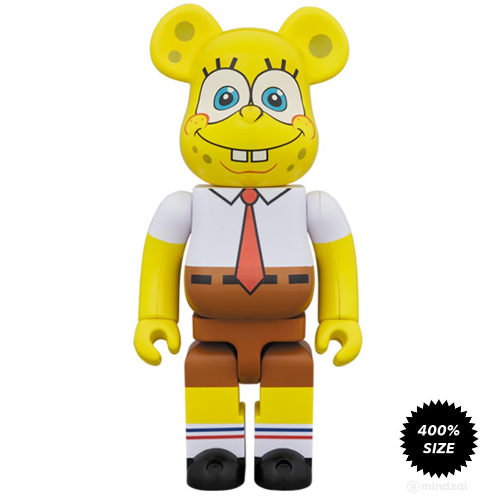 SpongeBob Squarepants 100% + 400% Bearbrick Set by Medicom Toy