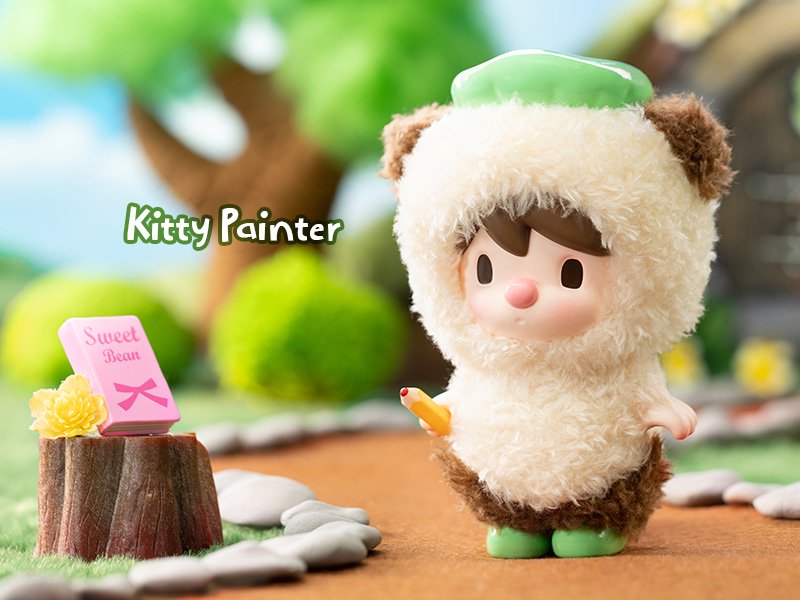 Kitty Painter - Sweet Bean Animal&#39;s Play Series by POP MART