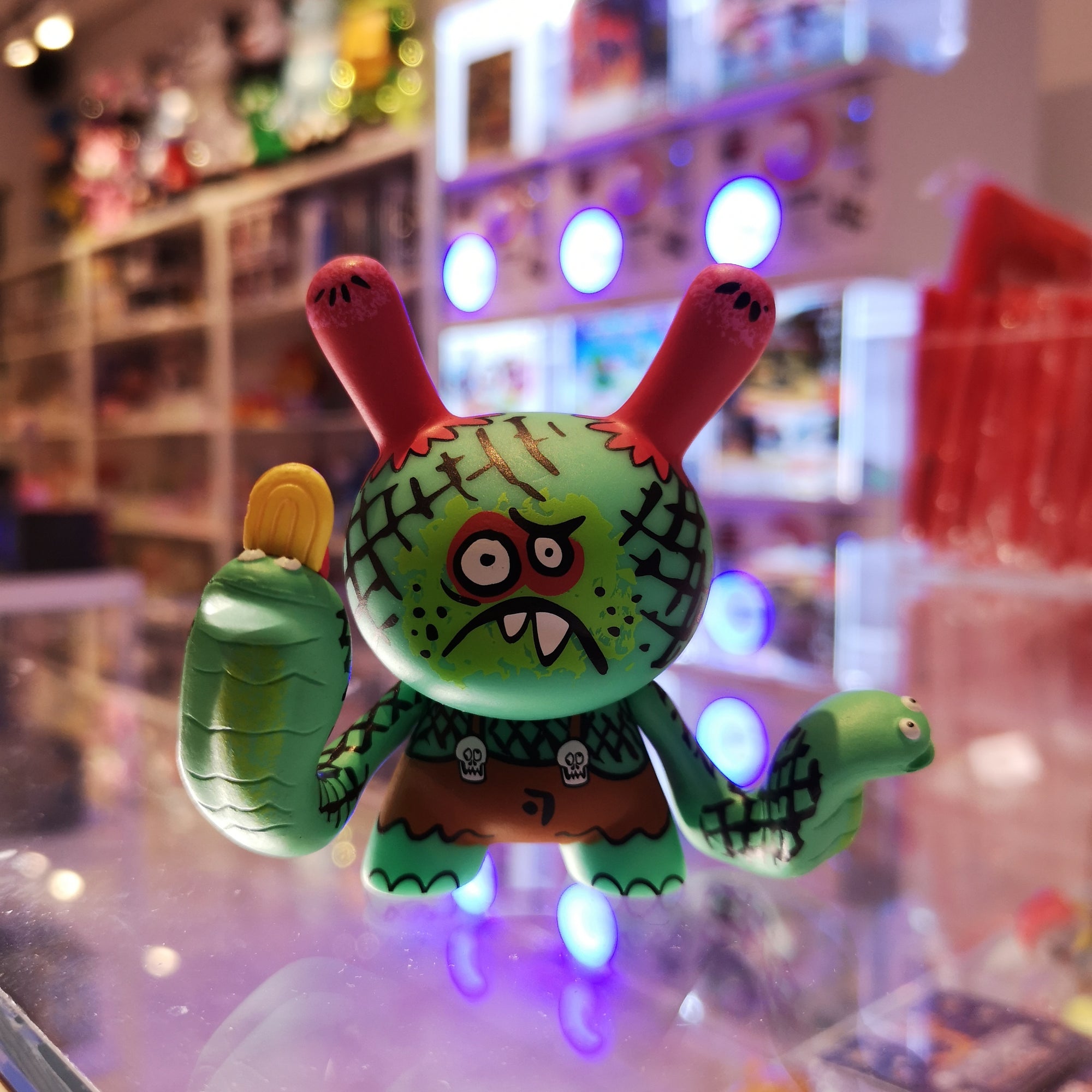 Green Cobra Boy - Kaiju Dunny Battle Serie by Kidrobot