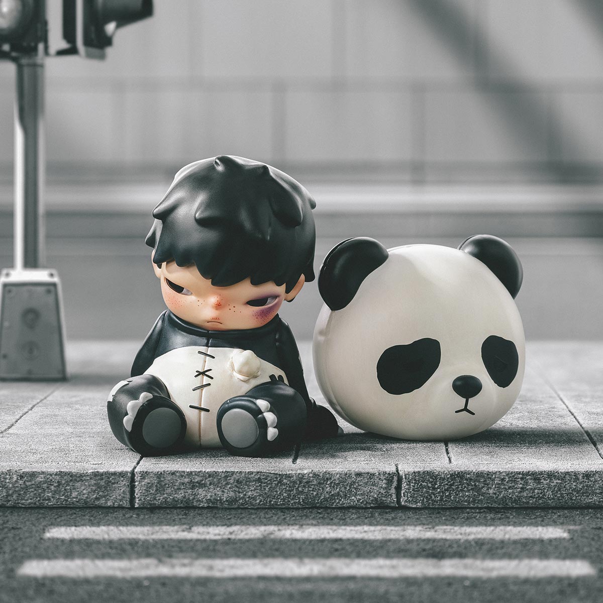 Hirono Doll Panda Figure by POP MART