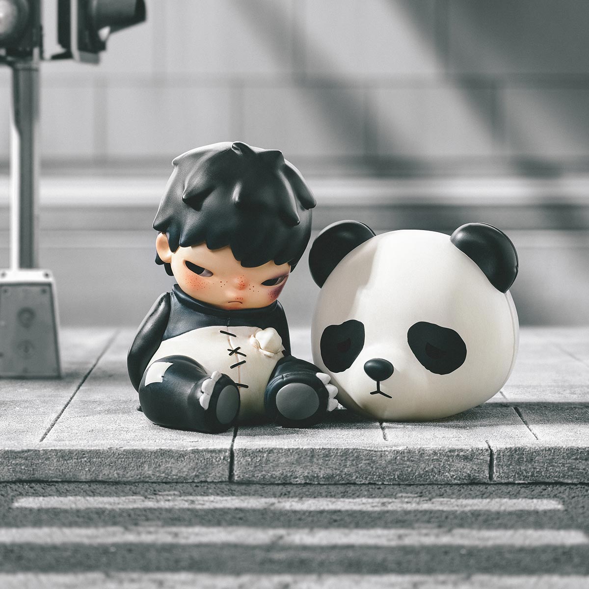 Hirono Doll Panda Figure by POP MART