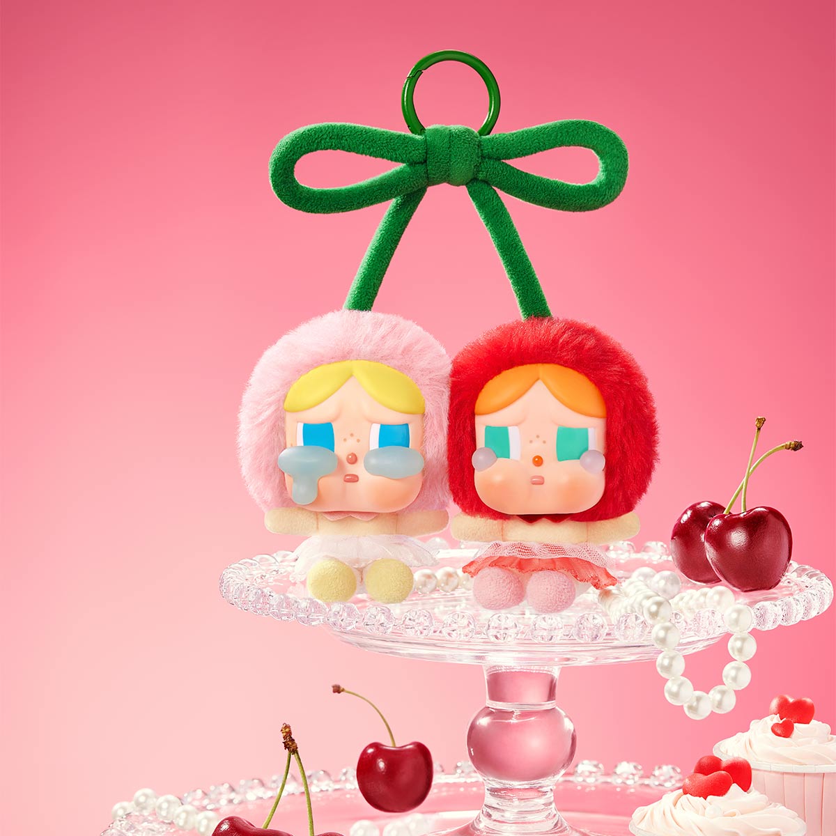 CRYBABY Crying For Love Series-Vinyl Plush Hanging Card (Love You Cherry Much) by POP MART