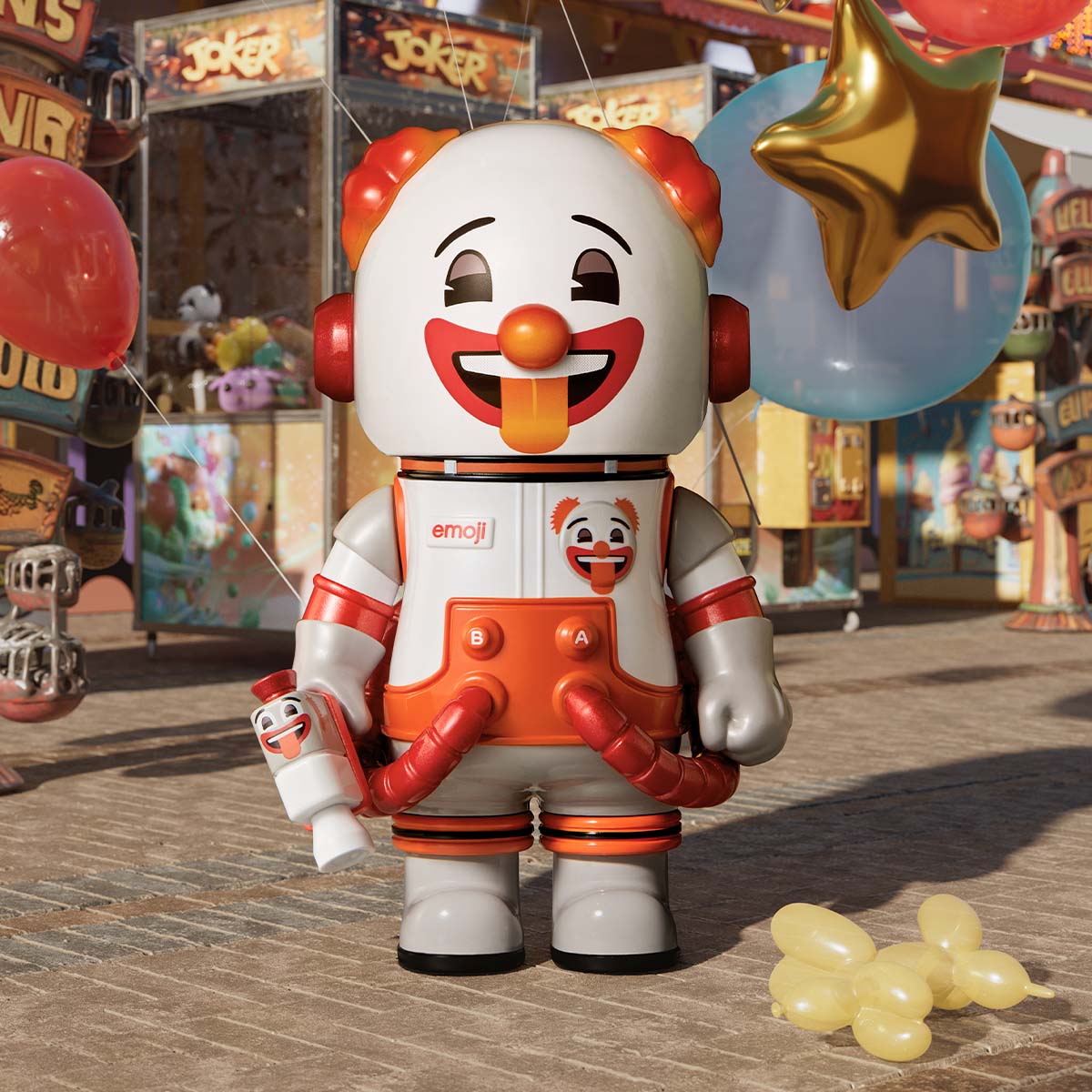 Mega Space Molly 100% × emoji Series by POP MART - Mindzai
