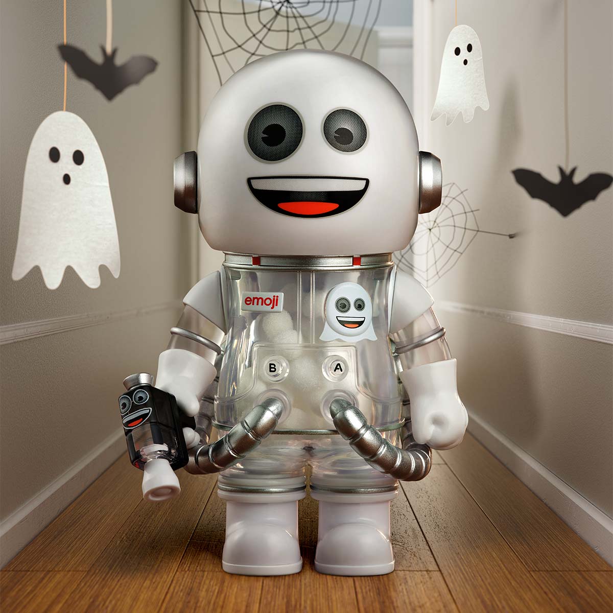 Mega Space Molly 100% × emoji Series by POP MART - Mindzai
