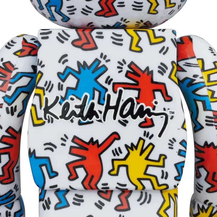 Keith Haring #9 100% + 400% Bearbrick Set by Medicom Toy