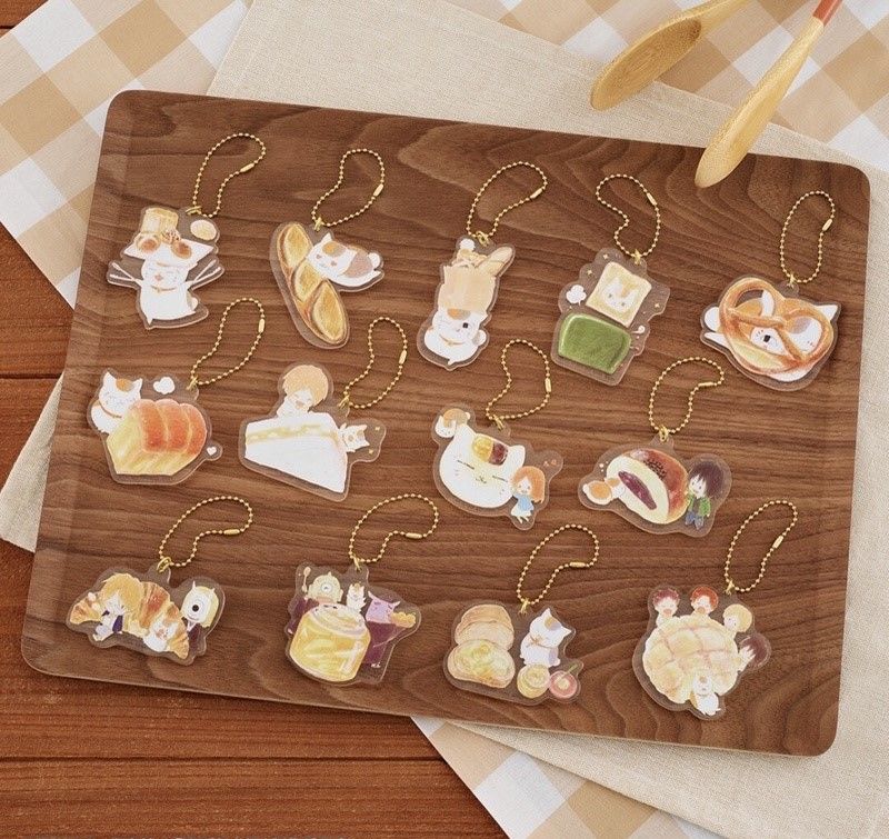 Nyanko Sensei Bun - Natsume's Book of Friends Freshly Baked Bread - Kuji Prize G Acrylic Charm by Bandai - 2