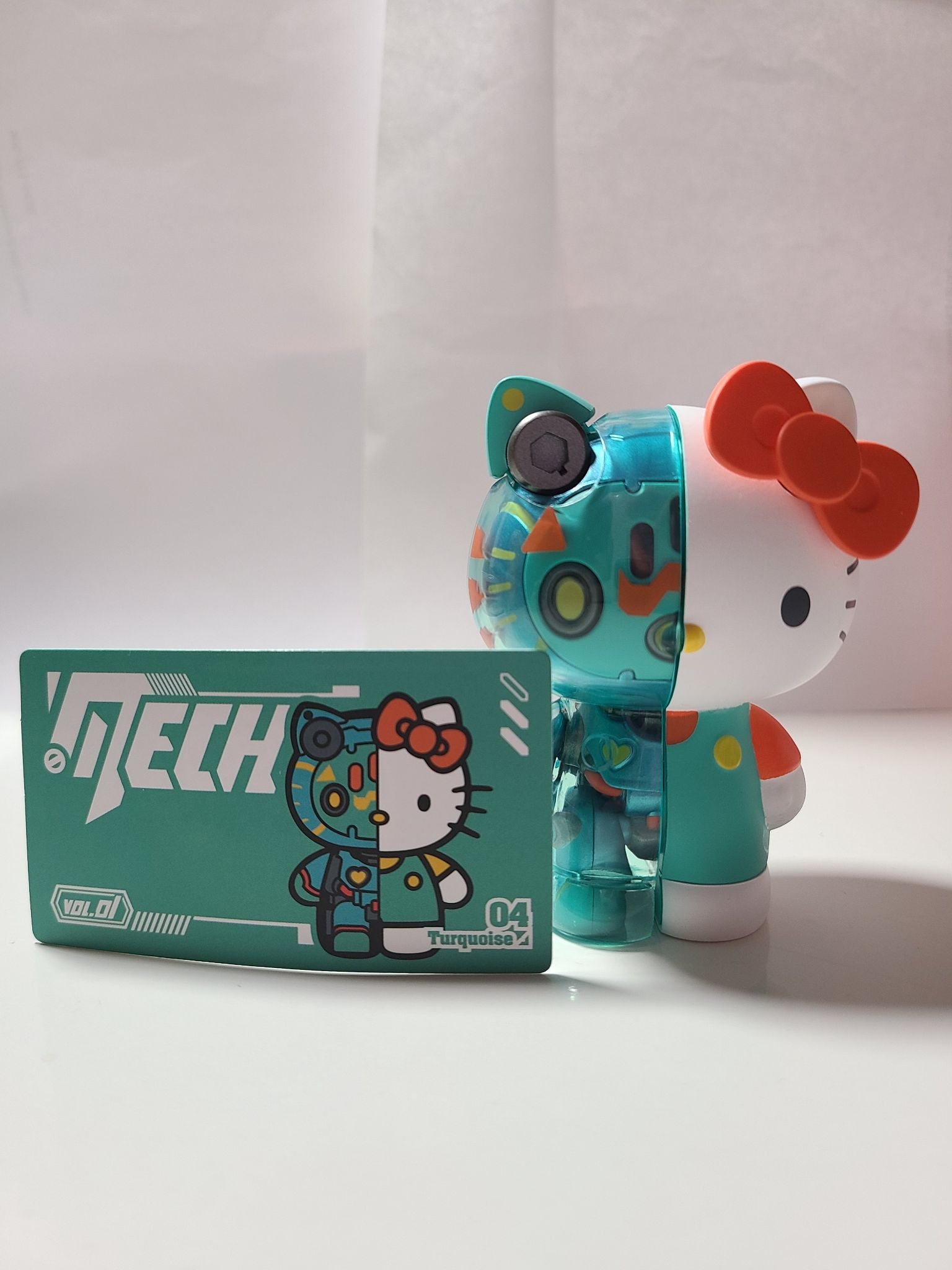Turquoise Hello Kitty - Mecha Hello Kitty Volume 1 by Lam Toys x Sanrio  - 1