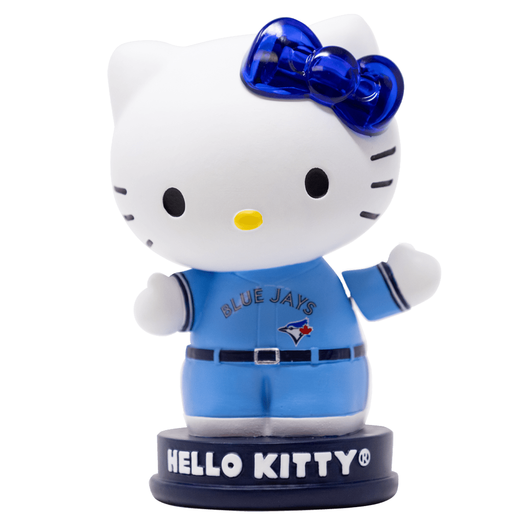 50th anniversary Blue Jays Hello Kitty Light-up Bow Bobblehead - 1