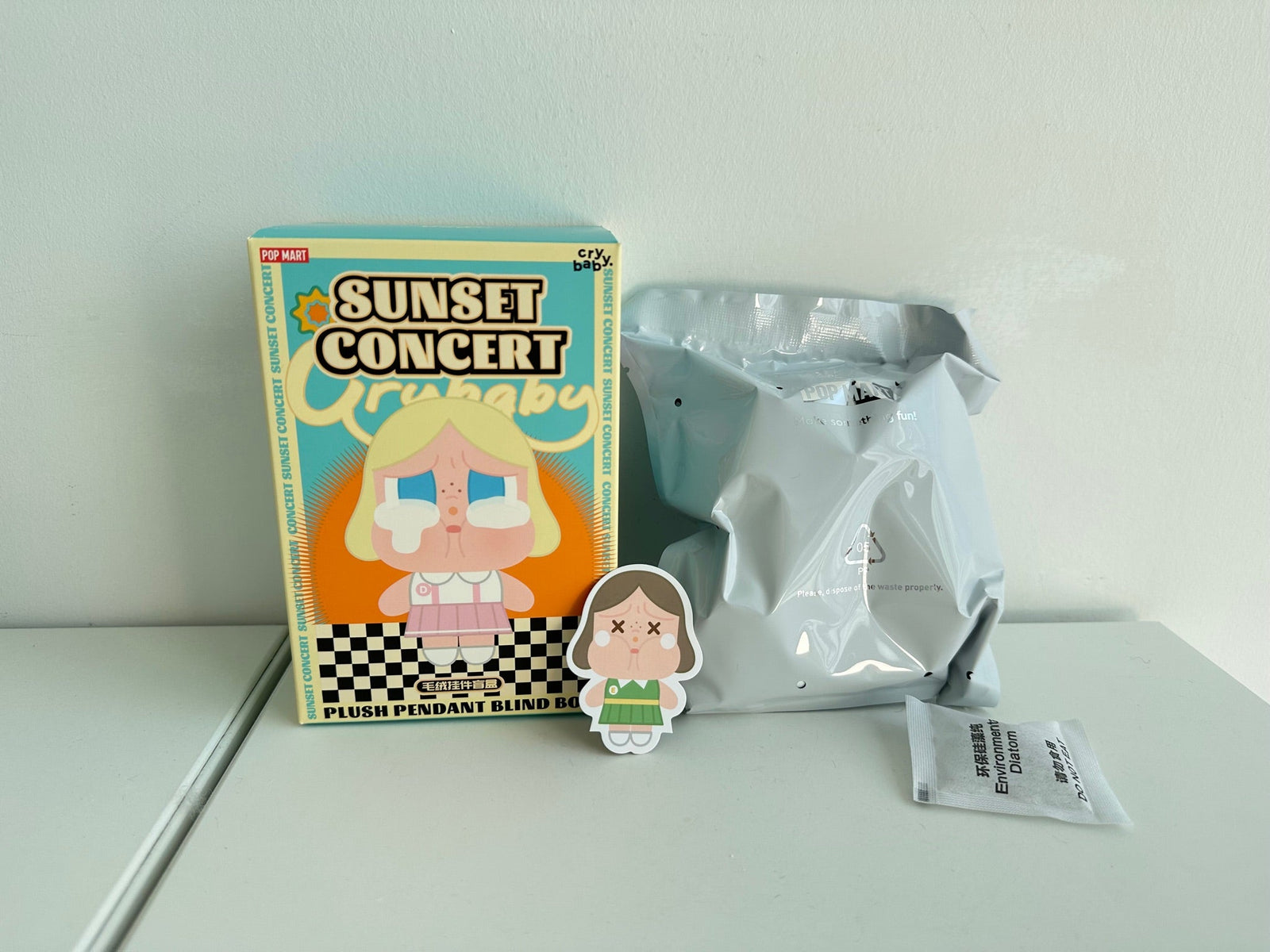 Dim Green - CRYBABY Sunset Concert Series-Plush Pendant by POP MART - 1