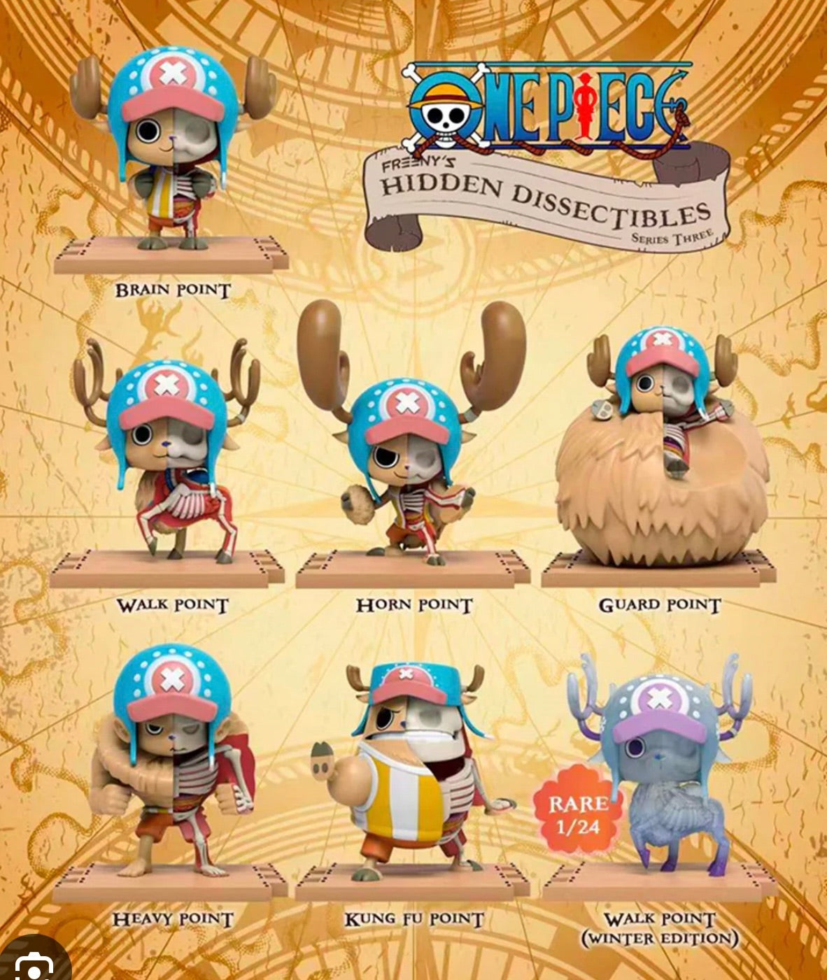 Mighty Jaxx One Piece Chopper Freeny's Hidden Dissectibles Series 3 Single blind box - 2