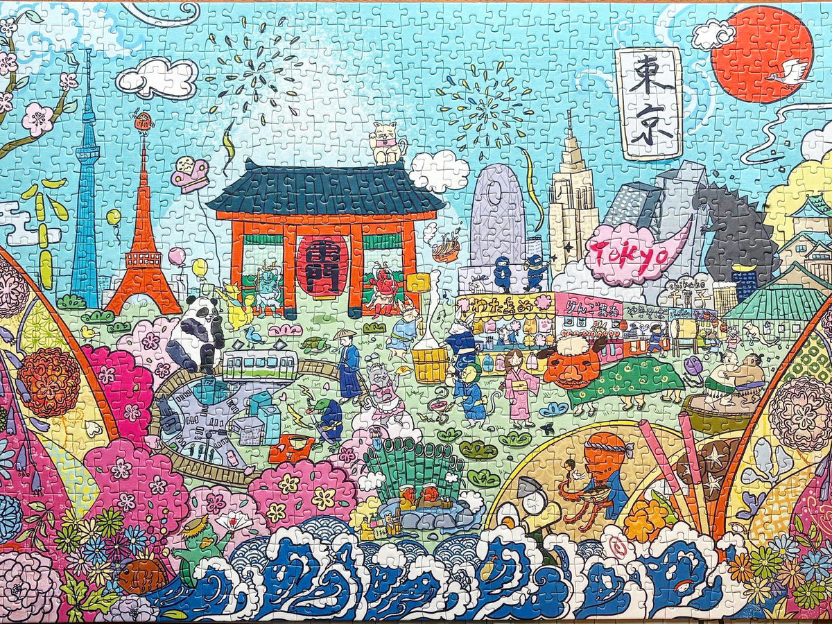 1000 pieces Tokyo Treasure Jigsaw Puzzle - Arcadia Puzzles - 2