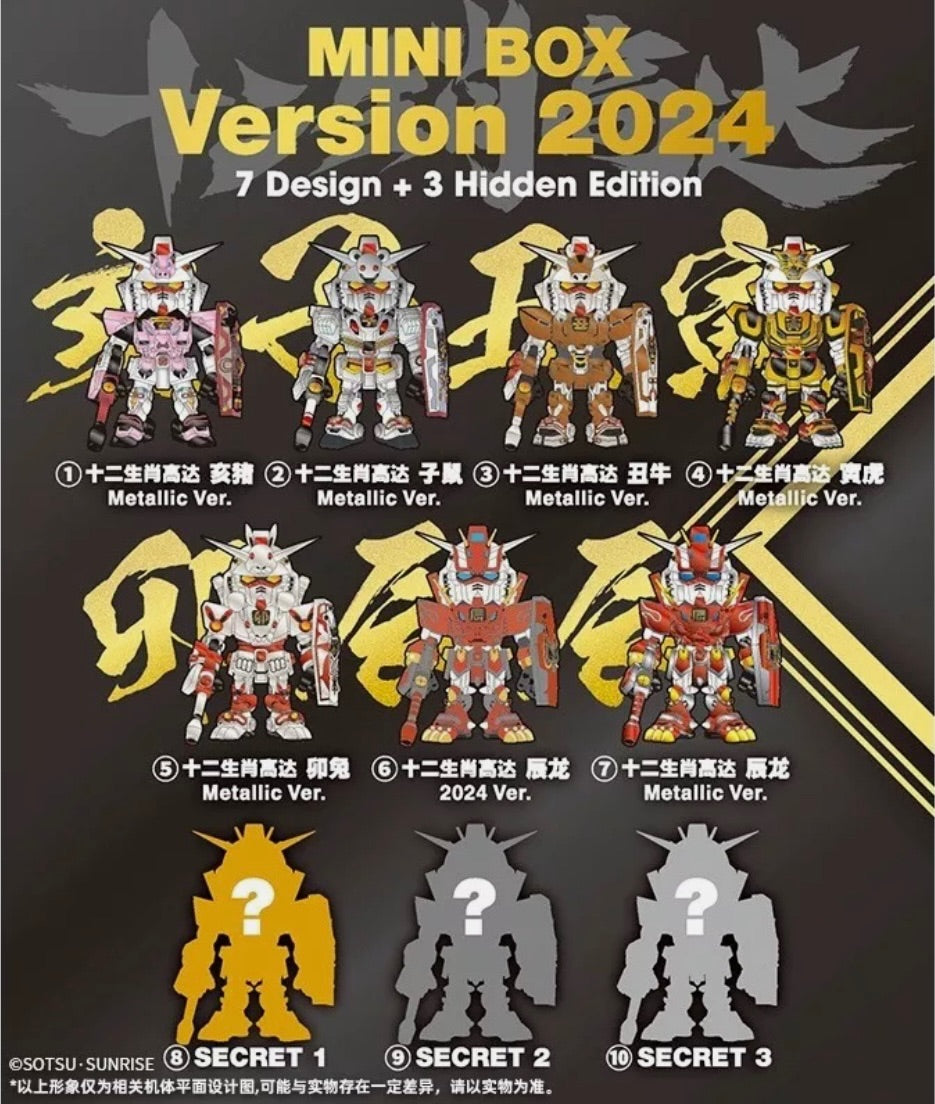 2024 Bandai 12 Chinese Zodiac Gundam QMSV mini Bandai Namco
