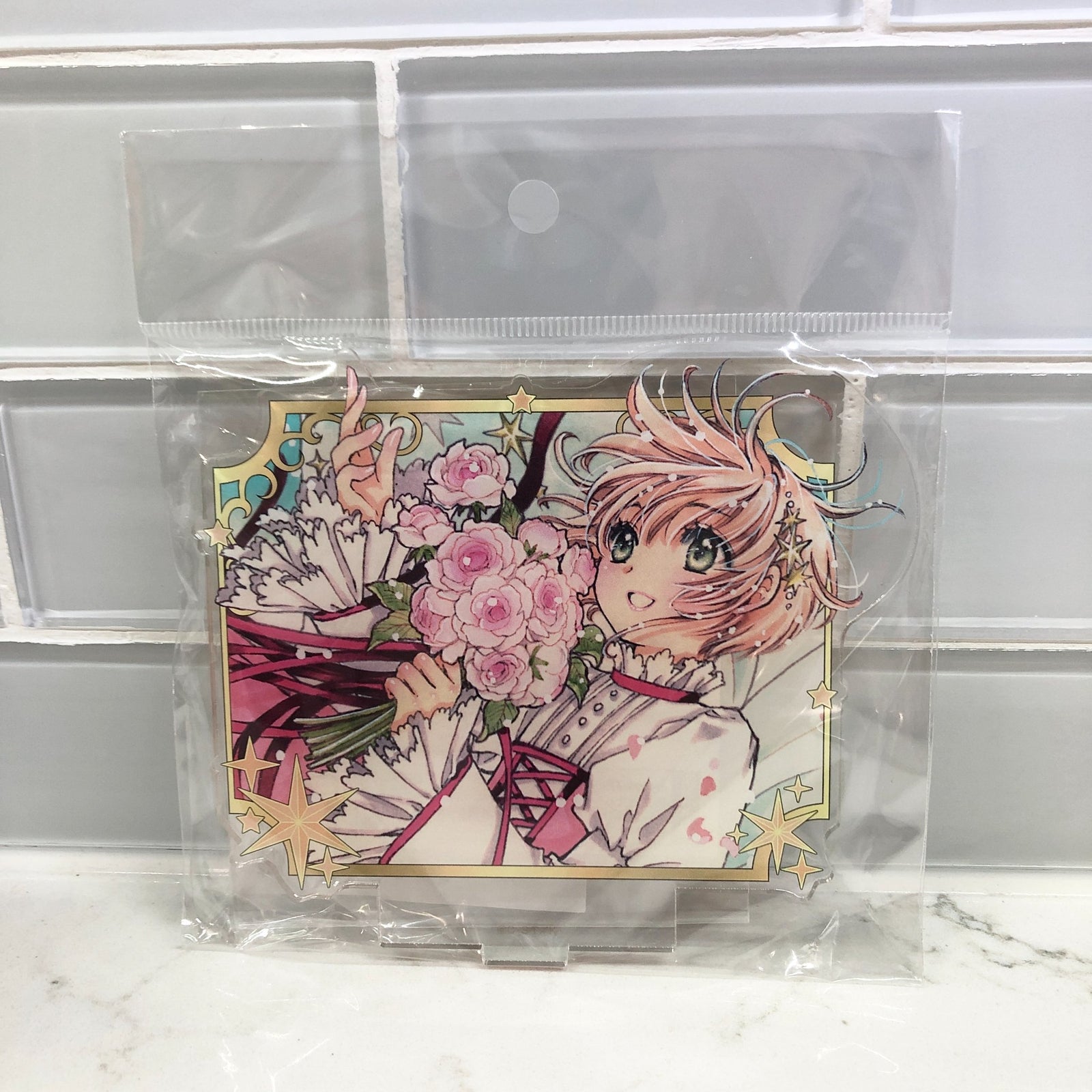 Style A (Bouquet of Flowers) - Cardcaptor Sakura Clear Card Acrylic Stand - Movic - 1