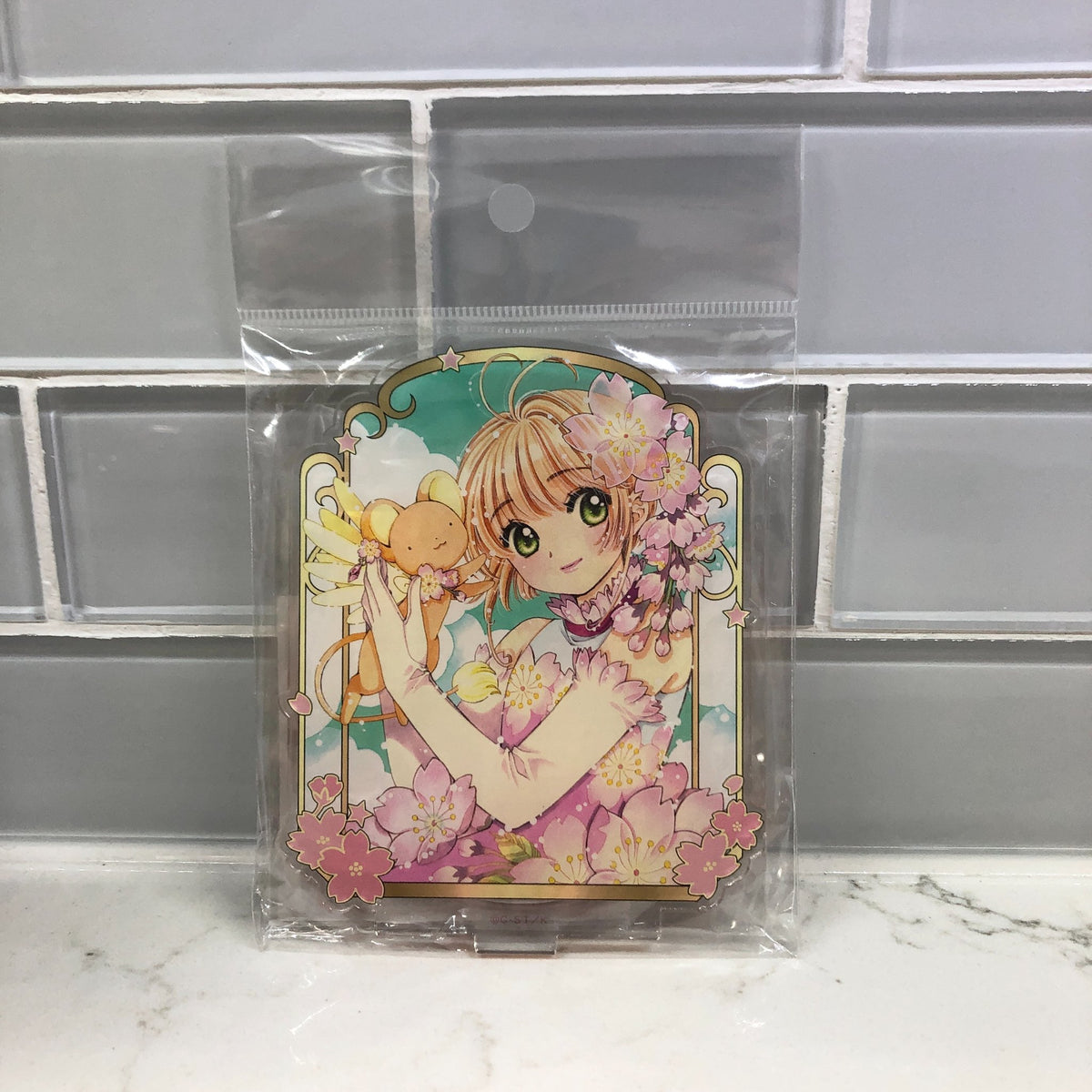 Style C (With Kero) - Cardcaptor Sakura Clear Card Acrylic Stand - Movic - 2