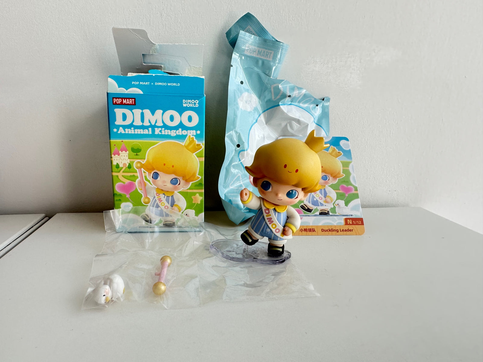dimoo baby duck ディムー　popmart Duckling Leader - Dimoo Animal Kingdom Series by POP MART