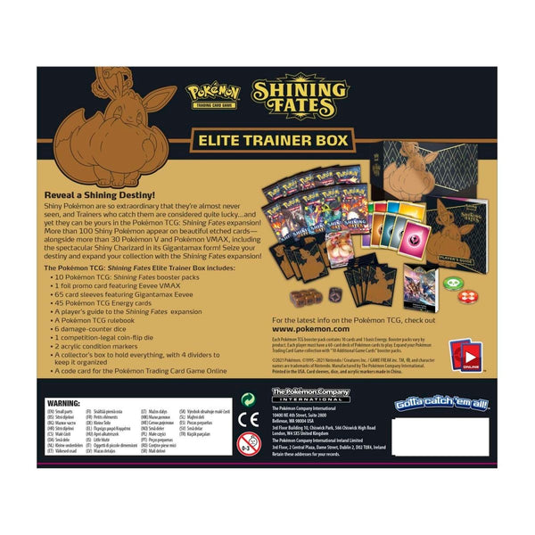 Pokemon Shining Fates Elite Trainer Box at King Card Canada