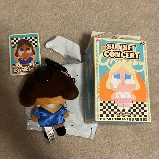 CRYBABY Sunset Concert ボックス CRYBABY Sunset Concert Series-Plush Pendant Blind Box