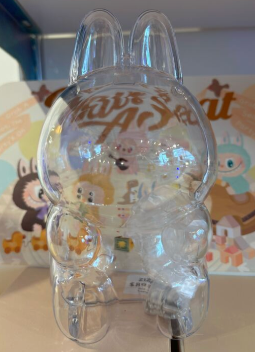 POP MART Have a Seat Labubu 透明￼ケース付き POP MART 即納 Labubu 専用保護ケース 座り姿用 ポップマート