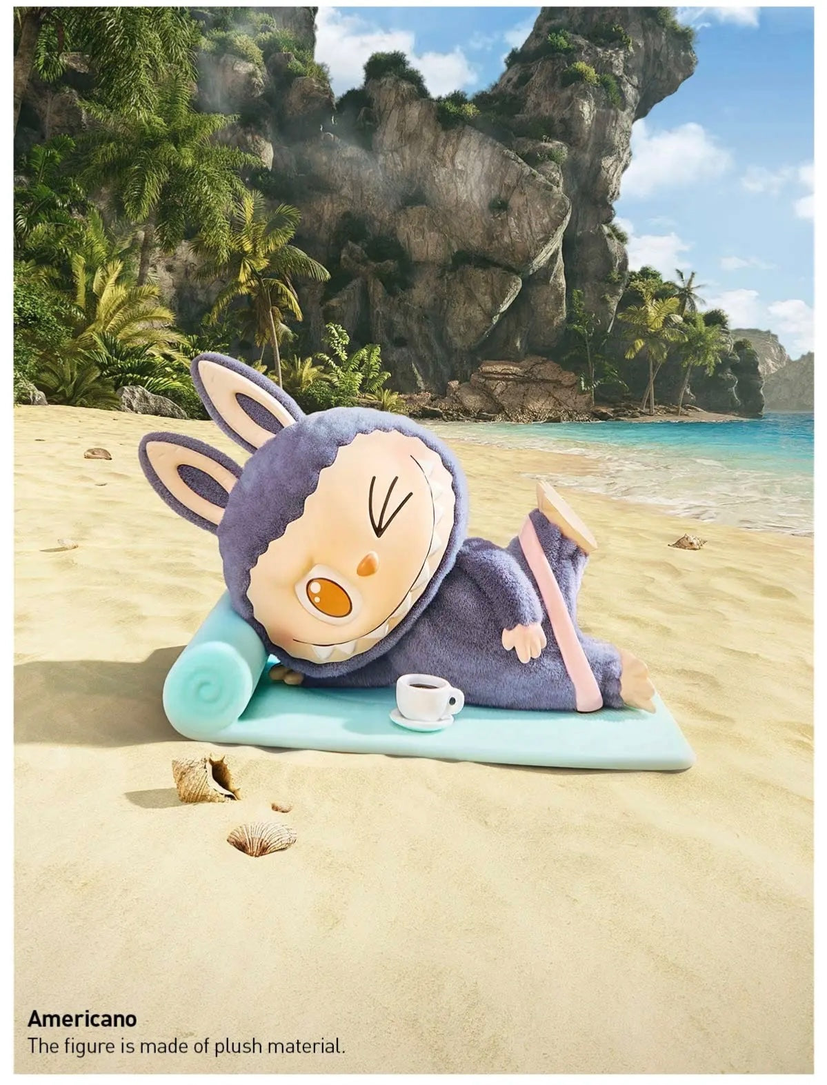 Americano - Lazy Yoga Series Figures THE MONSTERS Labubu by POP MART - 1