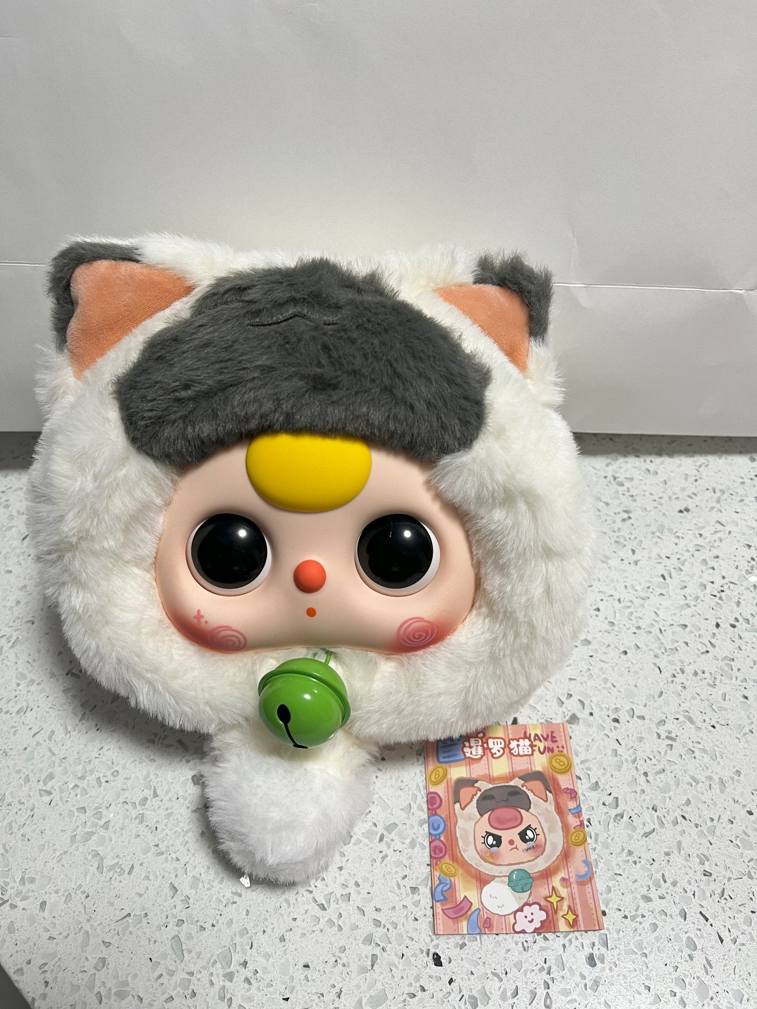 Siamese Cat (360 moving eyes) - Baby Three Lucky Cat Zipper Bag Series  - 1