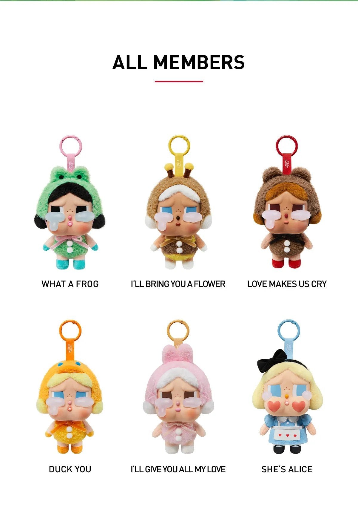 I'll Give You All My Love - CRYBABY Crying Again Series Vinyl Face Plush by POP MART - 1