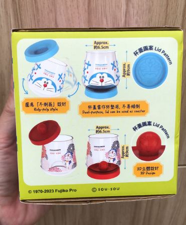 Glass Mug Navy Blue - SOU GOOD - DORAEMON - 3