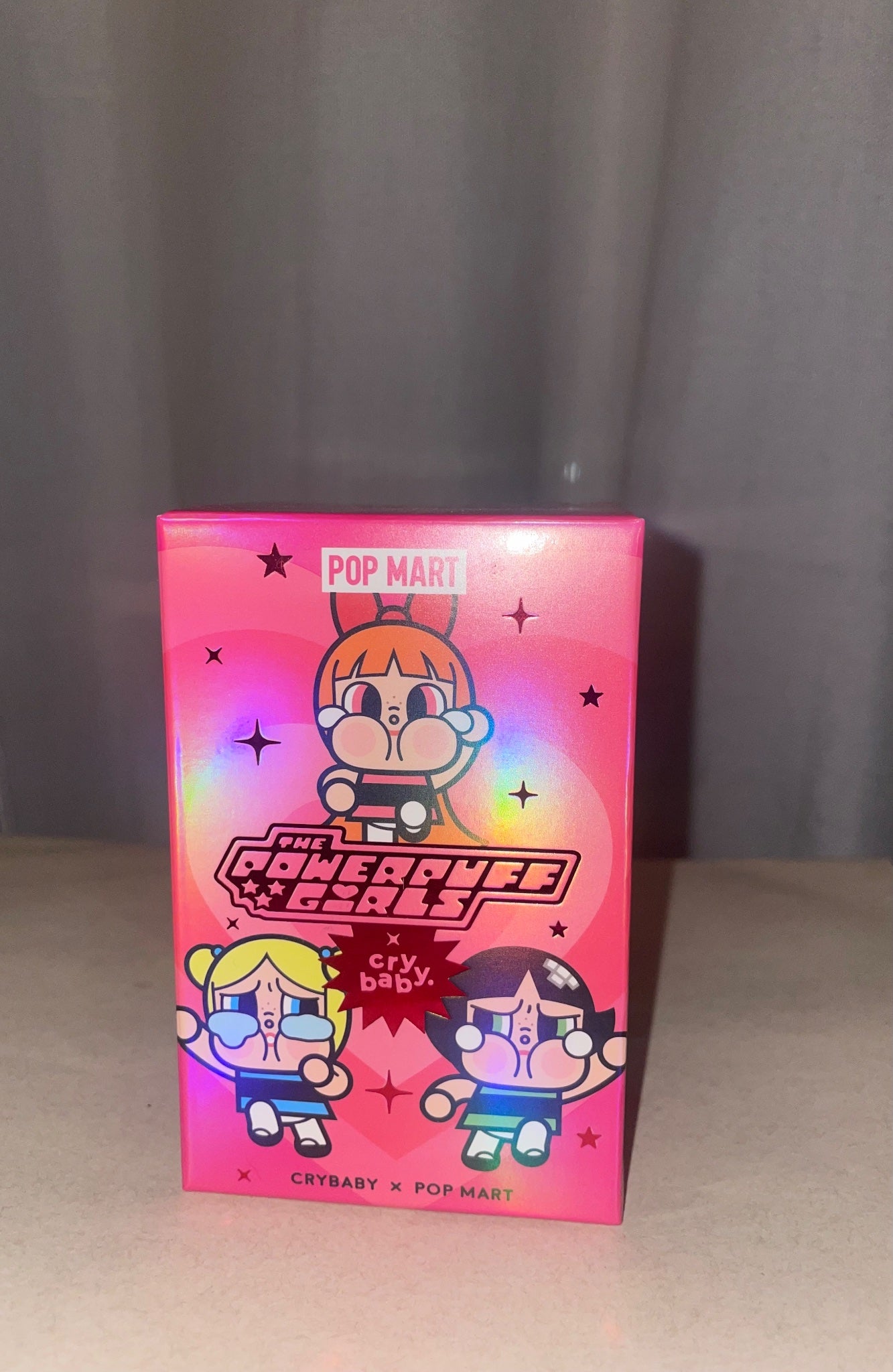 人気 PopMart Crybaby x Powerpuff Bunny Buttercup Opened Case Bunny Buttercup - CRYBABY × Powerpuff Girls Series-Vinyl