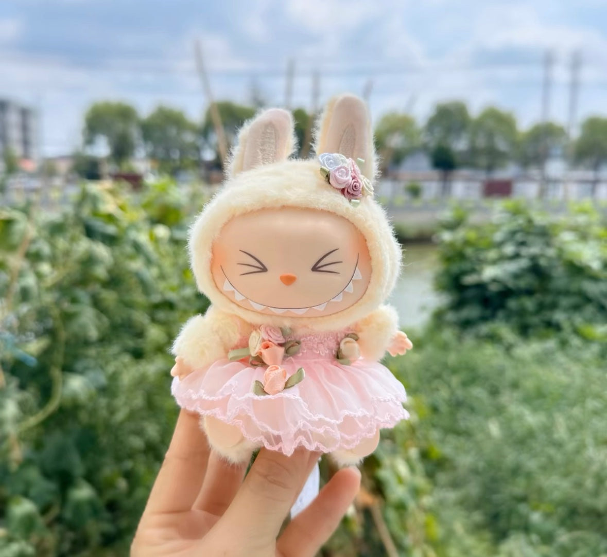 Floral Dress Outfit - Labubu Clothes  - 1