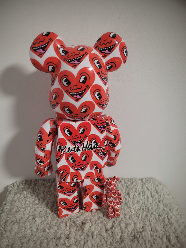 MEDICOM TOY - BE@RBRICK KEITH HARING #6 100％ &amp; 400％ Be@rbrick Keith Haring #6 100% and 400% Collectible Set by