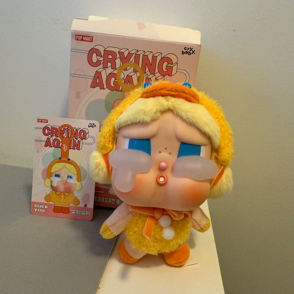 POPMART☆CRYBABY CRYING AGAIN SERIES PLUSH KEYRING DUCK YOU DUCK YOU - CRYBABY CRYING AGAIN - Popmart - Mindzai Toy Shop