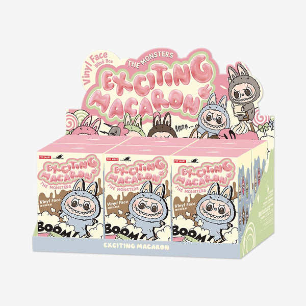 アイドル POP MART Exciting Macaron Labubu Exciting Macarons Vinyl Face Single Blind Box by